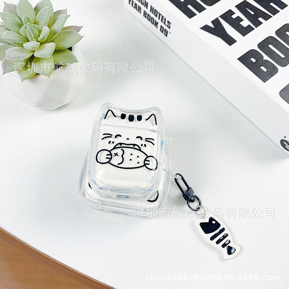 Cartoon Sunglasses Finger Cat Is Suitable for AirPods Pro1 Generation Protective Cover 1 Generation 1 Generation 1 Generation Earphones