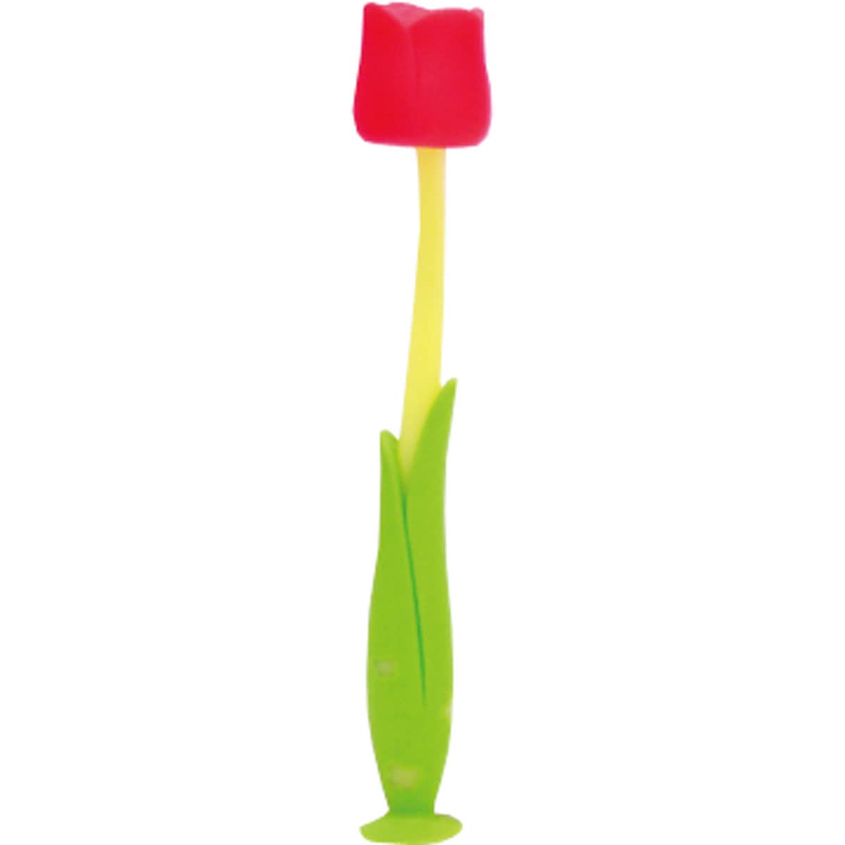 

Зубная щетка Flores Tulip с присоской, вишнево-красная