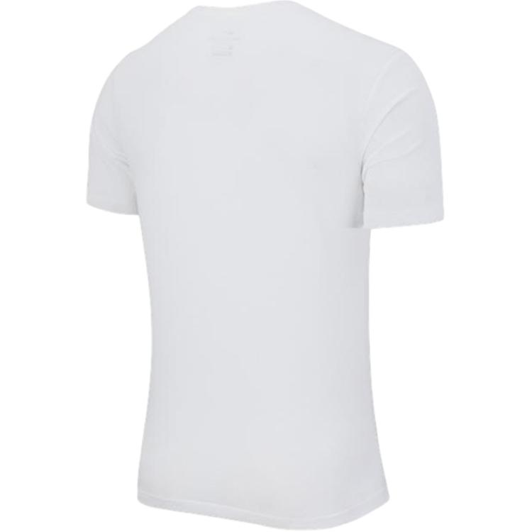 Nike Solid Color Round Neck Logo Pullover Short Sleeve T-Shirt Men Tops White DD9211-100