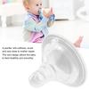 Baby Nipple Set Liquid Silicone Soft Infant Pacifier Teat Feeding Bottle Accessory(4 X Nipple 1 X Milk Needle )