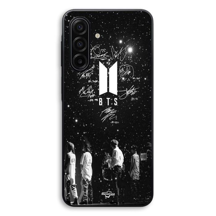 Hülle für Samsung Galaxy A17 BTS Unterschrift Sternennacht Maniacase schwarz