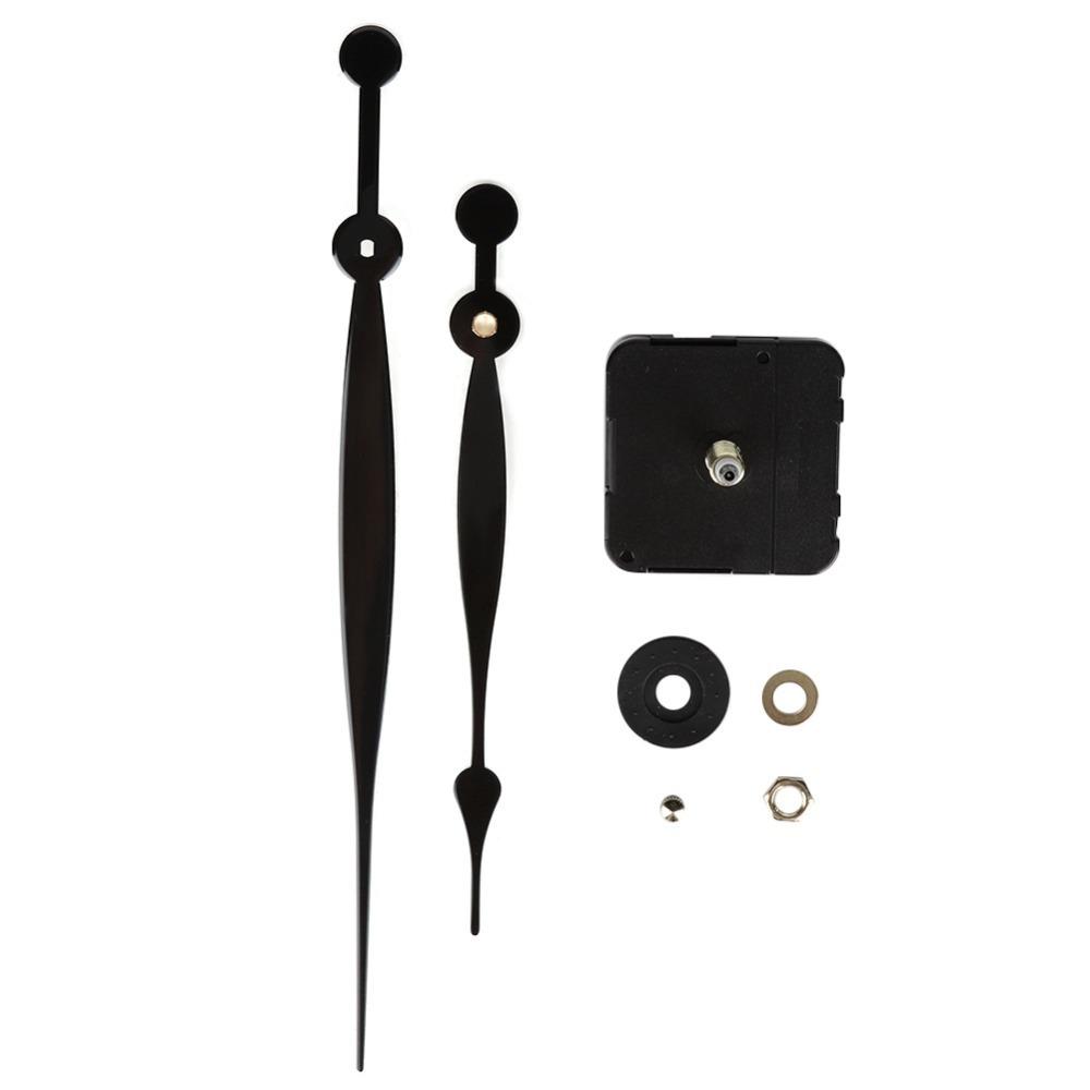 

7pcs Professional Black Color Quartz Clock Movement Plastic Material Clock Movement Motor Clock Parts DIY Clock