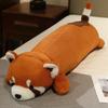 New Cozy Cartoon Animal Plush Throw Pillow Stuffed Warm Piggy Rabbit Bear Raccoon Long Pillow Big Size Sleeping Hugging Toys