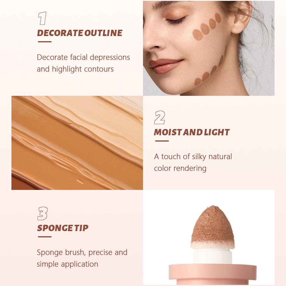 8barevný tekutý konturovací korektor, voděodolný, rozjasňující krycí make-up, sochařská silueta, obrys, konturovací make-up