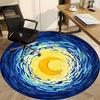 1 Stück Sternenhimmel Stuhlteppich für das Büro, Weich, Rutschfeste Polyestermatte, Büro, Wohnzimmer, Schlafzimmer, Langlebiges Polyester yy251207132