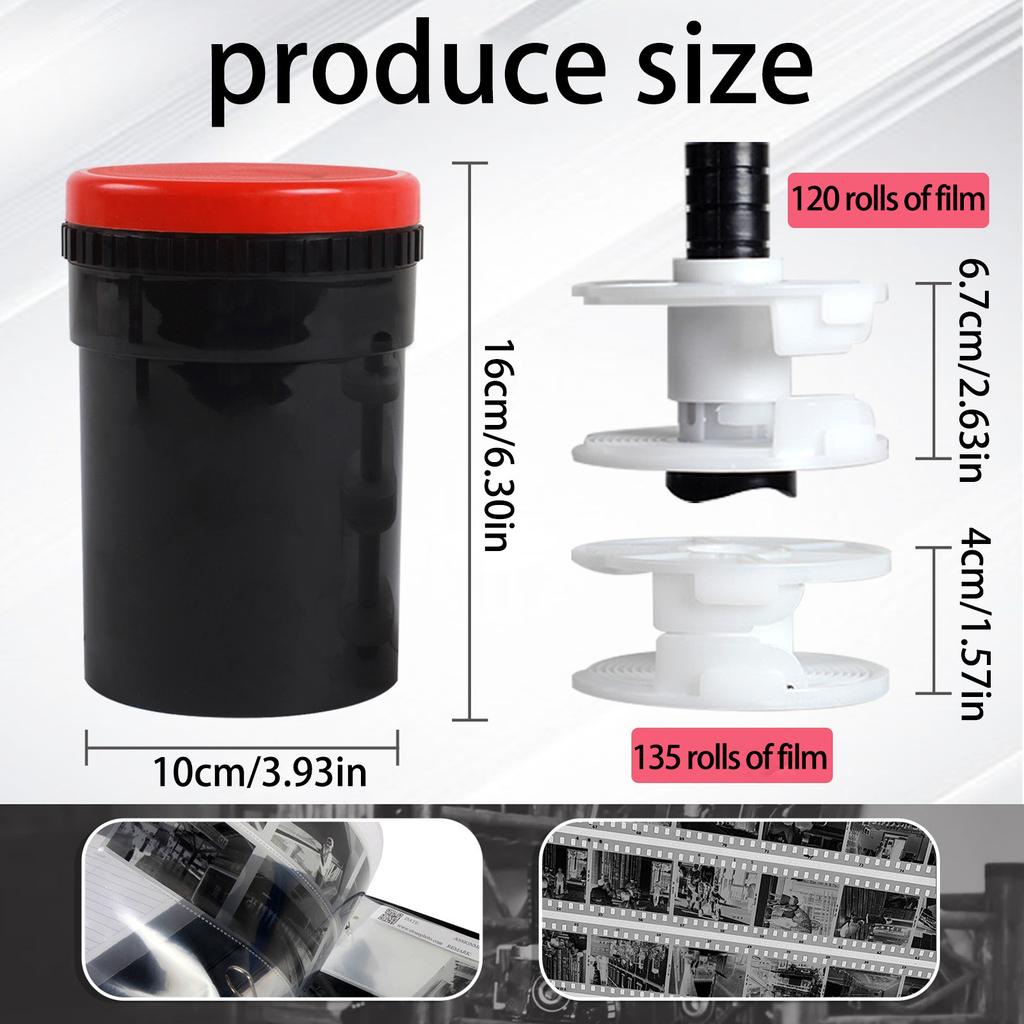 Vyvolávání 35mm filmu pro 135 120 Černobílý Barevný Film Vyvolávací Tank Láhev Temnokomorové Příslušenství