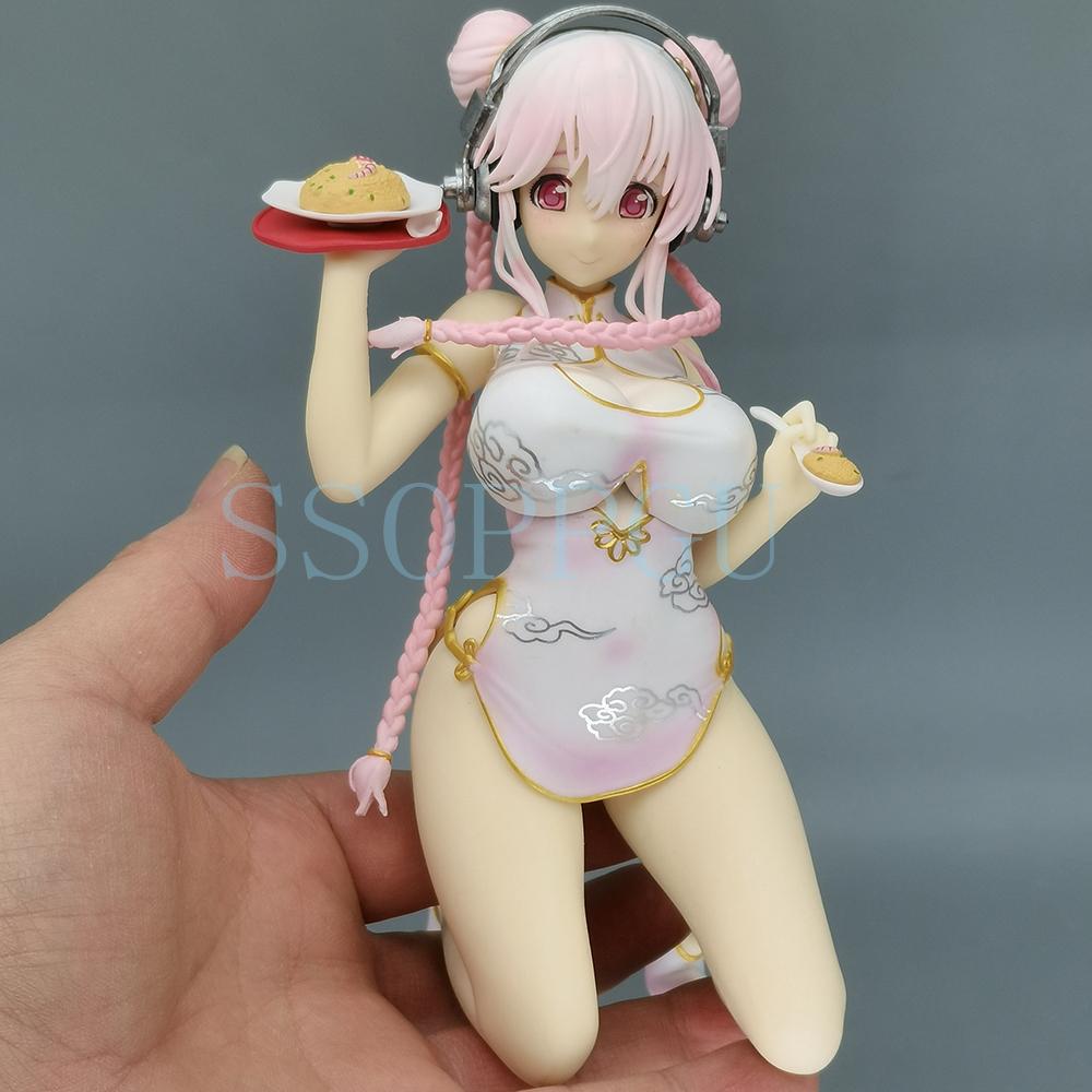 Emontoys Sonicomi SUPER SONICO Figure Cheongsam 1/7 Animation Girl POLYVINYL CHLORIDE Action Figure Plaything SONICO Statue Game Collector Miniature