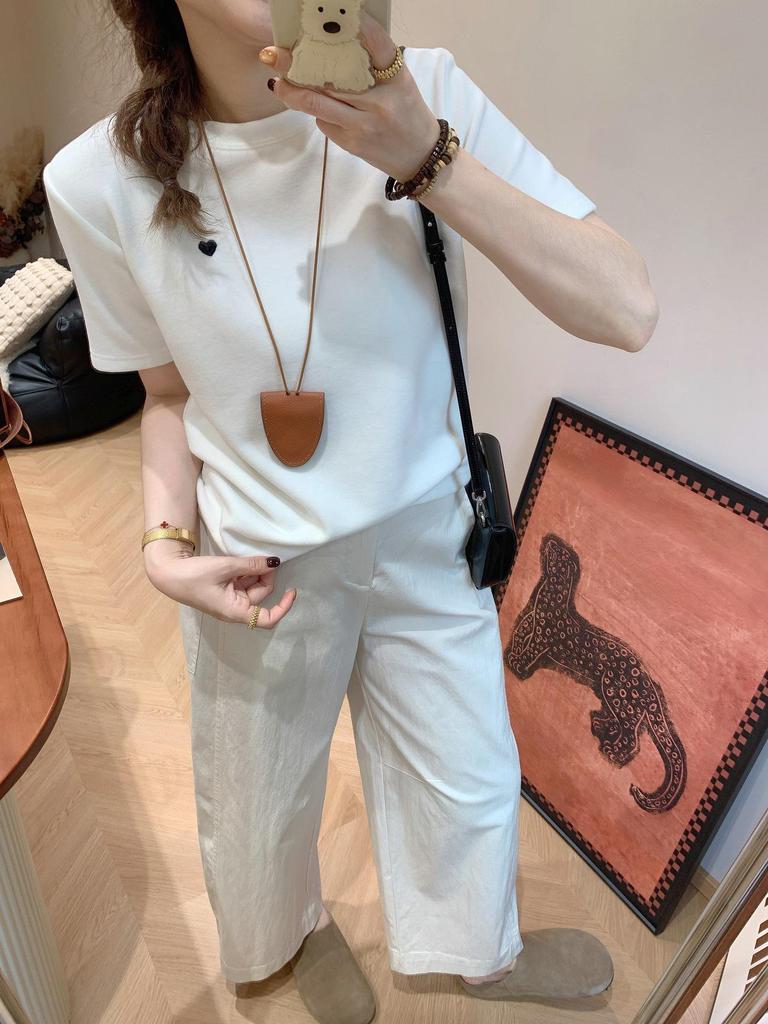 2026 Spring/Summer Women's High Waist Japanese Cropped Straight-Leg Balloon Pants