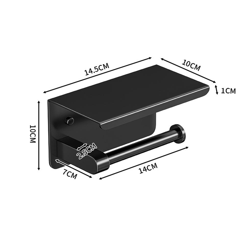Bathroom Toilet Paper Holder Punch-Free Installation Wall Tissue Rack for Hotel & Commercial Project Use