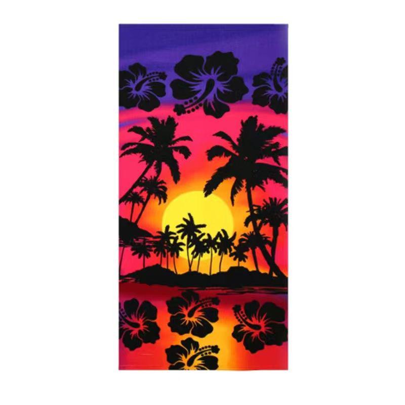 Cross-border Soft Quick-Dry Beach & Sport Towel - Absorbent, Lightweight, Printed Design