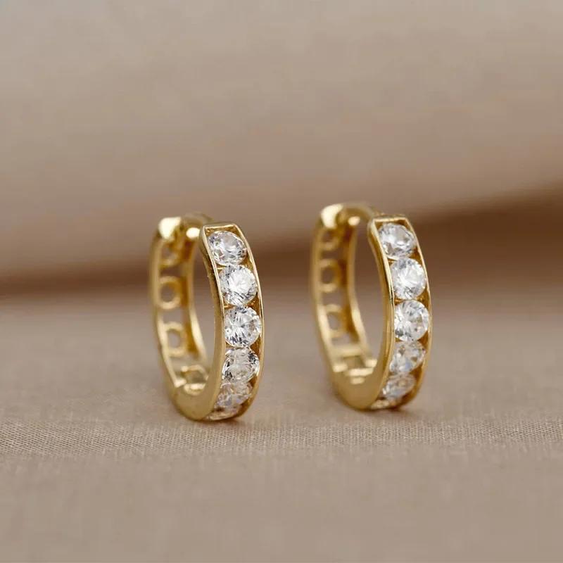 Fashionable Small Fresh Earrings Ins Style Personalized Mosonite Sparkling Light Luxury Jewelry Headpiece For Women