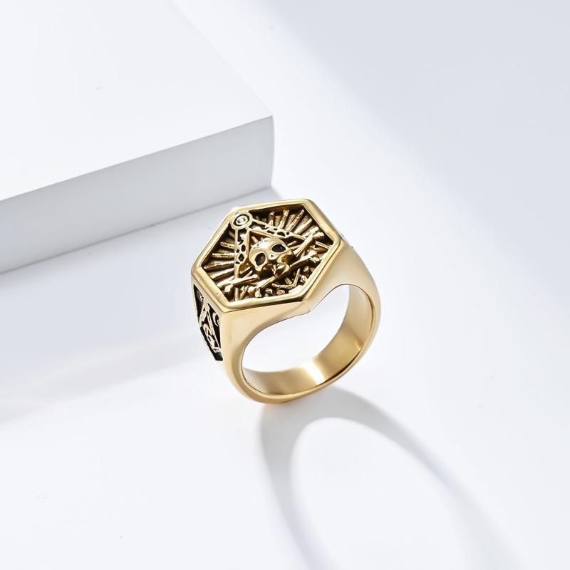 Skull Titanium Ring Men's Personalised Fashion Jewellery