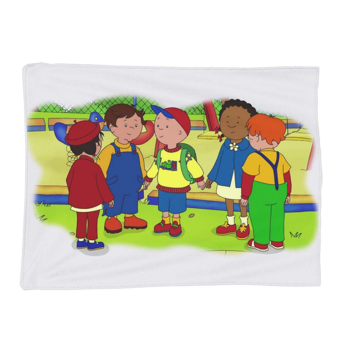 Caillou, Caillou And Dog Blankets Soft Warm Flannel Throw Blanket Bedspread for Bed Living room Picnic Travel Home Sofa 80x120cm