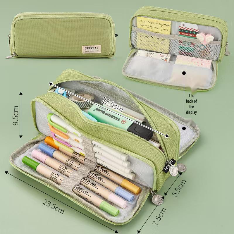 Ankou Spacious Multifunction Pencil Case - Japanese Korean Style for Students