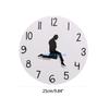 for Creative Wall Clock Decorative Walking Man in Suit Wall Art Clock Home Decor D57B