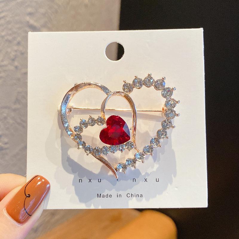 Exquisite Brooch Corsage Pin Fixed Clothes Accessories Anti -Light Buckle Flowers Animal Imitation Pearl Zircon Brooch