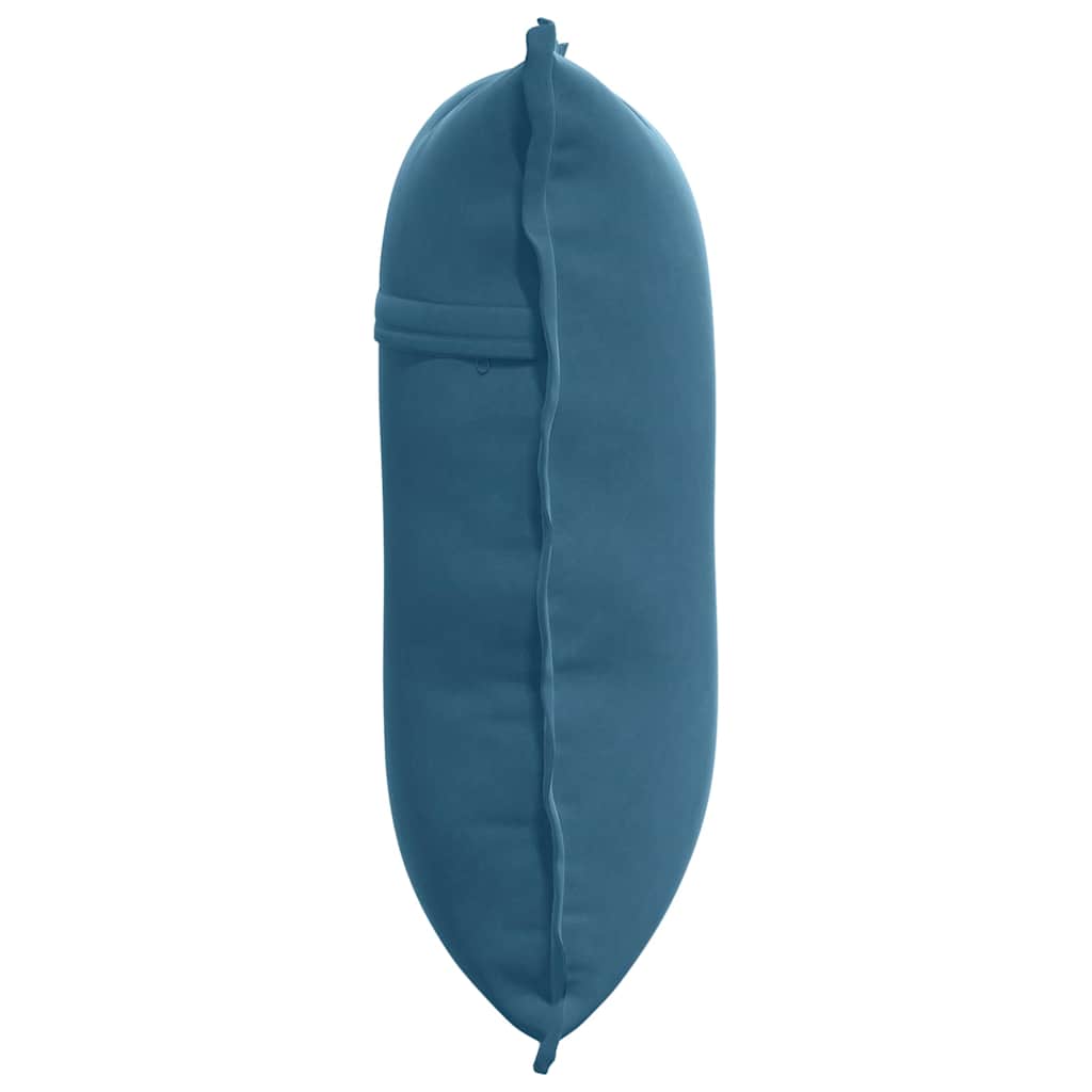Back Cushion Blue 60 x 50 cm Cord Fabric
