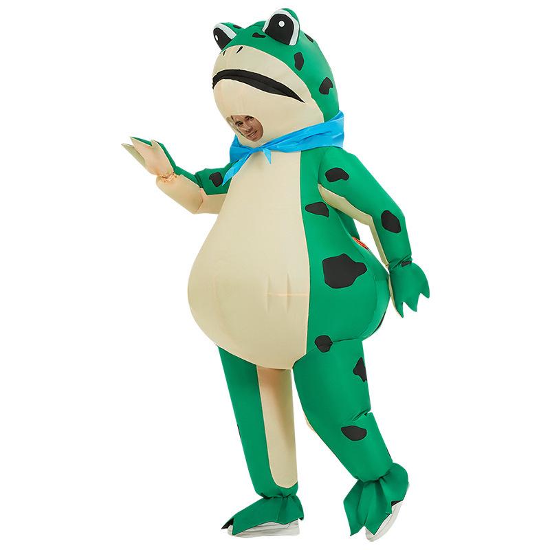 TikTok Style Inflatable Frog Mascot Costume - Adult Toad Doll for Performances & Fun
