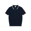 HAZZYS Women's PHIZ Series Colorblock Lapel Knit Polo Top