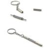 Mini Flat Head Phillips Screwdriver with Hollow Hex Nut Keychain Glasses (Mini Screwdriver - 2 Pairs)