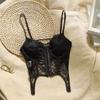 Push Up Sexy Lace Corset Top V-Neck Hollow Suspender Vest Fashion Slim Bodice  Spring&Summer