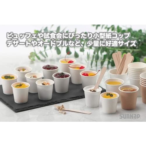 Sunnap Paper Cups, Small, 2 oz (60 ml), 100-Count, Small, 2oz Cups, for Gargling, Tasting, White, Safe and Quality, C60100A