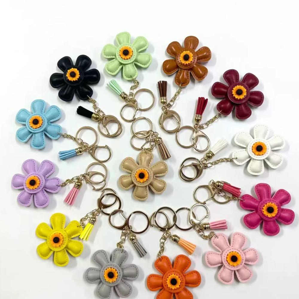 2024 Creative Bag Charm Cute Sunflower Keychain Backpack Accessory Gift