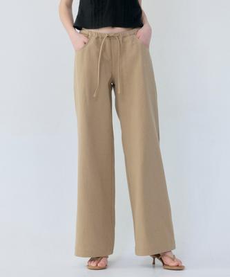 LOVEUSU Low Cotton Pants (Begie)