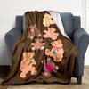 1pc Teddy Bear Blanket Warm, Cozy, and Soft, Suitable for Sofas, Beds, Cars, and Office Use.Perfect for Camping and Travel, Making It A Great Gift for