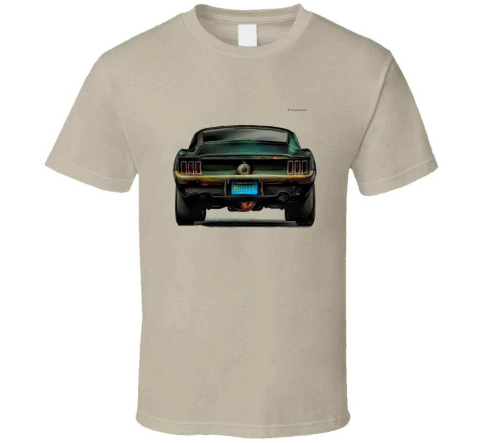 68 Mustang Fastback Back View Muscle Car T Shirt S