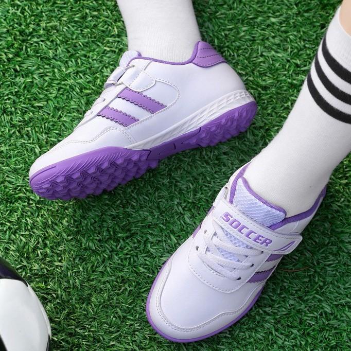 

Girls Professional Football Shoes Broken Nails Women S Primary School Students Velcro Junior High School Adult Children Boys Training Shoes 30
