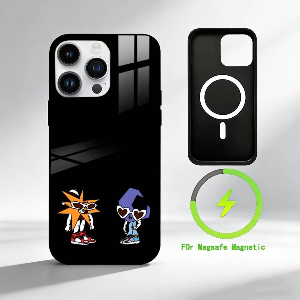 

B-Biochemical nuclear radiation sig Phone Case For iPhone 17 16 15 14 13 12 Pro Max Plus for Mirror Wireless Magnetic Cover iPhone11PROMAX