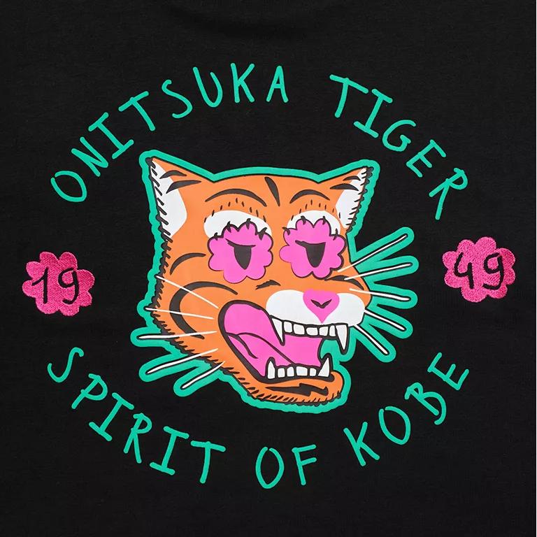New Onitsuka Tiger T Shirt Unisex Black 2183B302-001