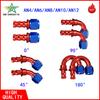 Fuel Cooler Hose Connector 2Pcs 0 ° 45 ° 90 ° 180 ° AN4 6 8 10 12 Automotive Parts Connection Adapter Connector Automotive Part