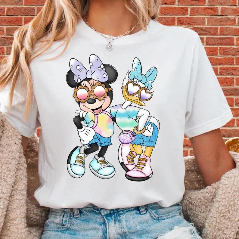 Land Minnie And Daisy White T Shirt Best Gift For Family S