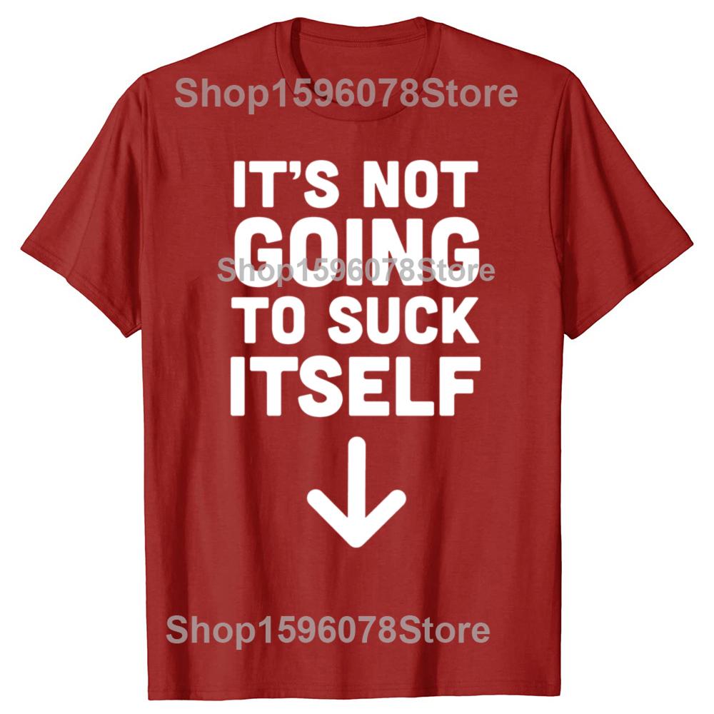 Funny It's Not Going To Suck Self T-shirt Sex Adult Humor Retro Humor Streetwear Tee Shirt Short Sleeve Unisex Loose Clothing