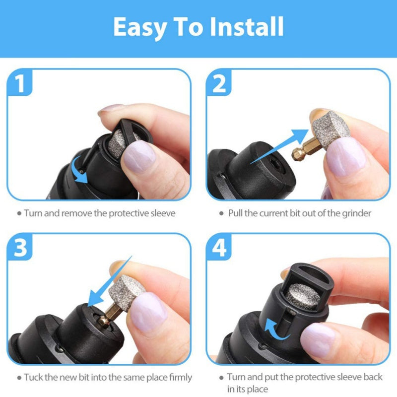 Pet Nail Grinder USB Rechargeable Dog Electric Nail Clipper Cat Claw Beauty Grinder Silent Pet Nail Clipper Beauty Trimming Tool