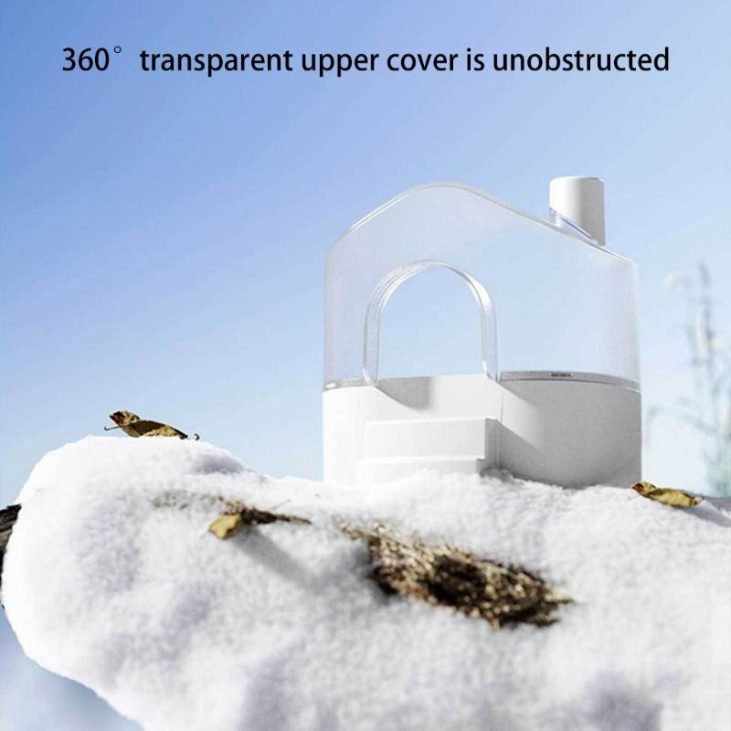 Clearly View 360Degree Hamster Sand Bath House SplashProof Base For Exploration Sleep Hideouts Easy Cleaning Maintenance