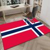Norwegian Football Crest Area Rug Office Rug, Chair Rug, Decor Carpet Livingroom Bedroom Mat, Large Size Fan Gifts Christmas Gifts