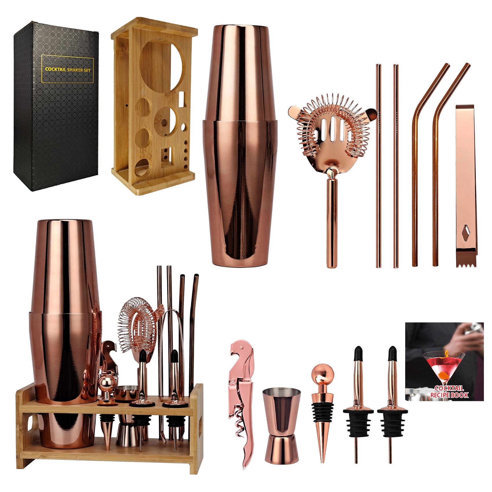 

Набор для бармена из нержавеющей стали Подставка Винные принадлежности Шейкер для коктейлей Снежный ковш Чашка Шейкер Бар Полный набор принадлежностей