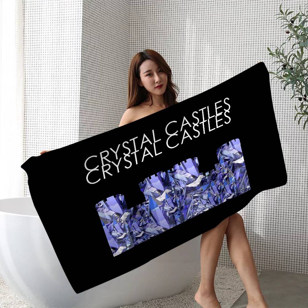 

Band C-Crystal C-Castles Anime Beach Swimming Towel Soft Absorbent Washcloth Children s Gifts For Kids Travel Camping Gym W40*H60(CM)