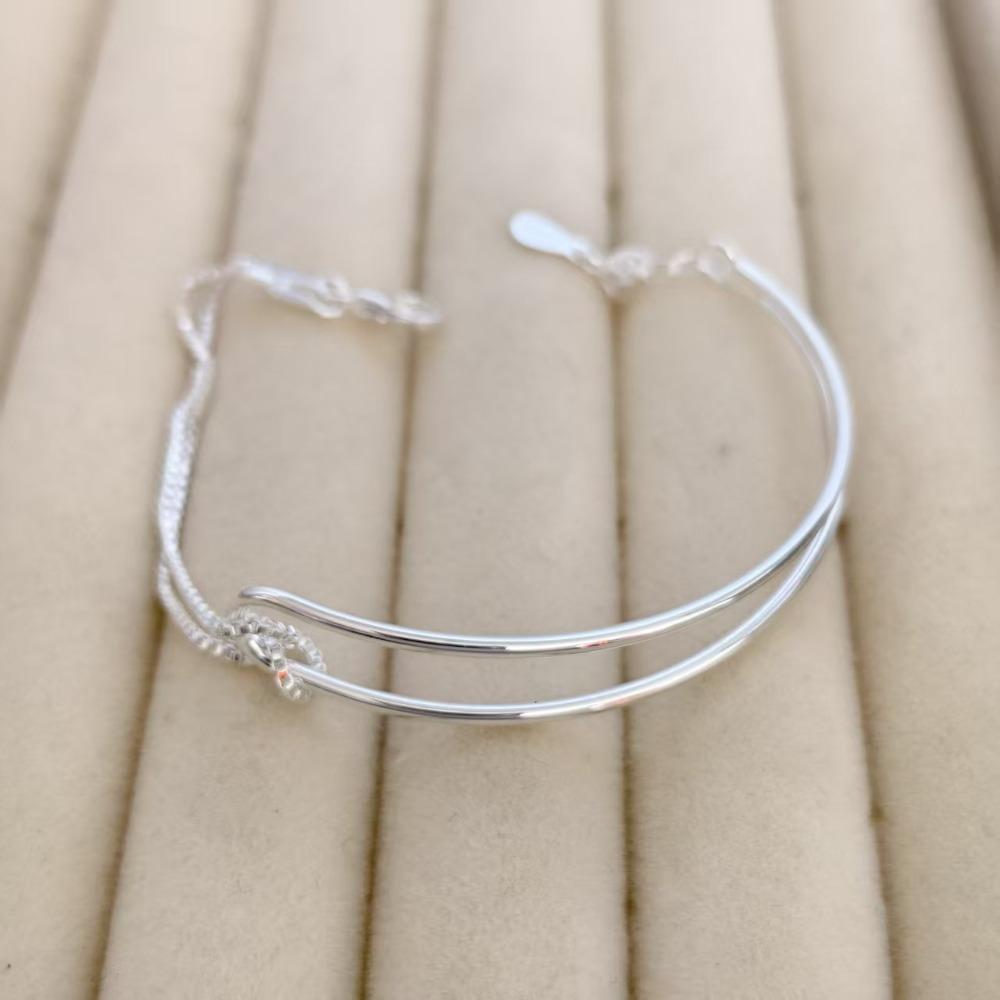 

Women Split Tube Chain Bracelet Unique Design Fashion Hand Jewelry Trendy Accessories for Women
