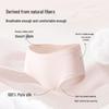 MIIOW Women's Mulberry Silk Crotch Modal Wool Briefs 3-Pack