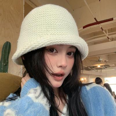 Windproof Winter Hat Warm Fisherman Cap Fashion Bucket Cap  for Women