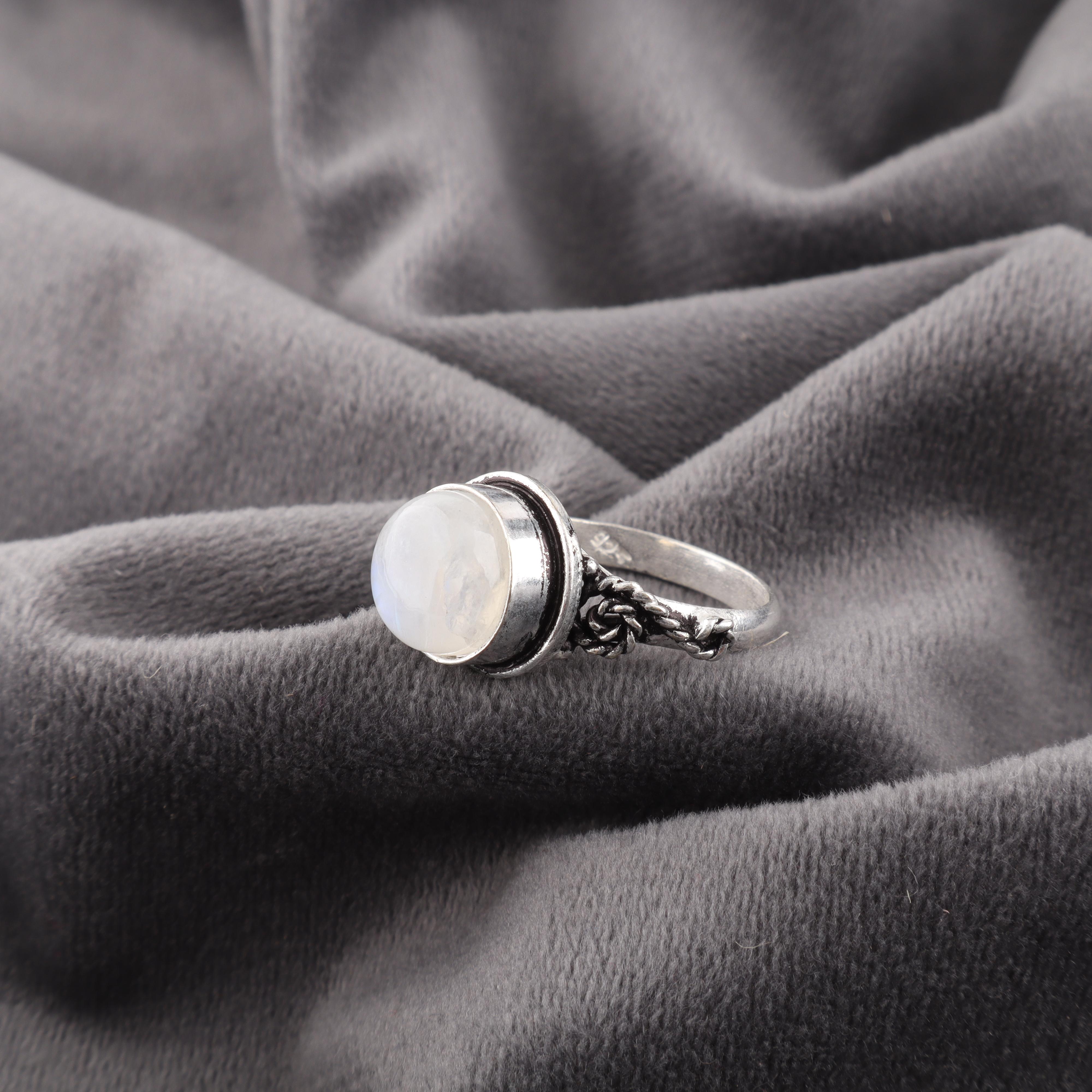 

Кольцо с радужным лунным камнем, ювелирное изделие с драгоценным камнем, кольцо из стерлингового серебра 925 пробы, красивое украшение ручной работы, подарок для нее 12 белый