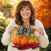 Seasonal Wooden Welcome Sign Fall Pumpkin Sign, Thanksgiving Door Hanger, Decor High-definition Printed Hanging Porch for Autumn Harvest Farmhouse