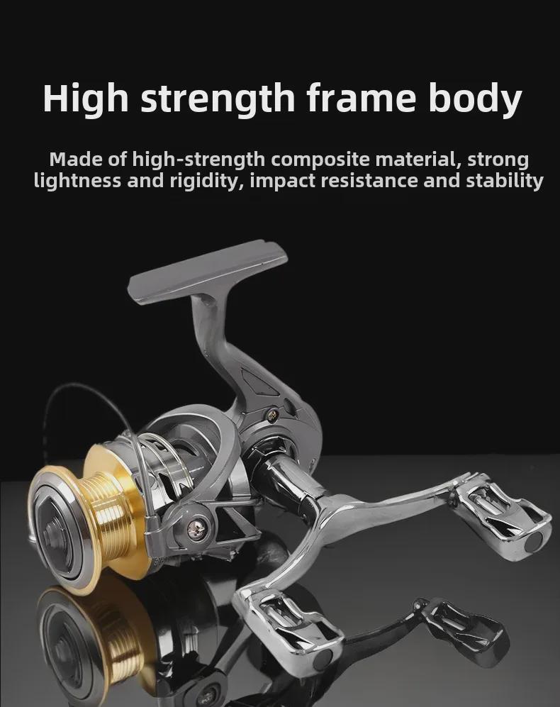 Manufacturer's New Anti-Explosion Long-Distance Casting Fishing Reel: Black, Gapless, Metal, Spinning