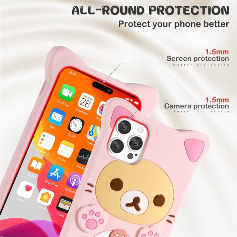 Rilakkuma Orso Gatto Per Samsung Galaxy A15 A14 A53 A54 S20 FE S22 S23 S24 Plus Custodia Morbida in Silicone
