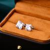 Simple Small Exquisite Square Stud Earrings Women Jewelry Korean Style Earrings Zircon Earrings