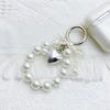 Stylish Bowknot Keychain Faux Pearls Bowtie Pendant for Women's Handbags and Backpacks Colorful Key Chain Bag Ornament